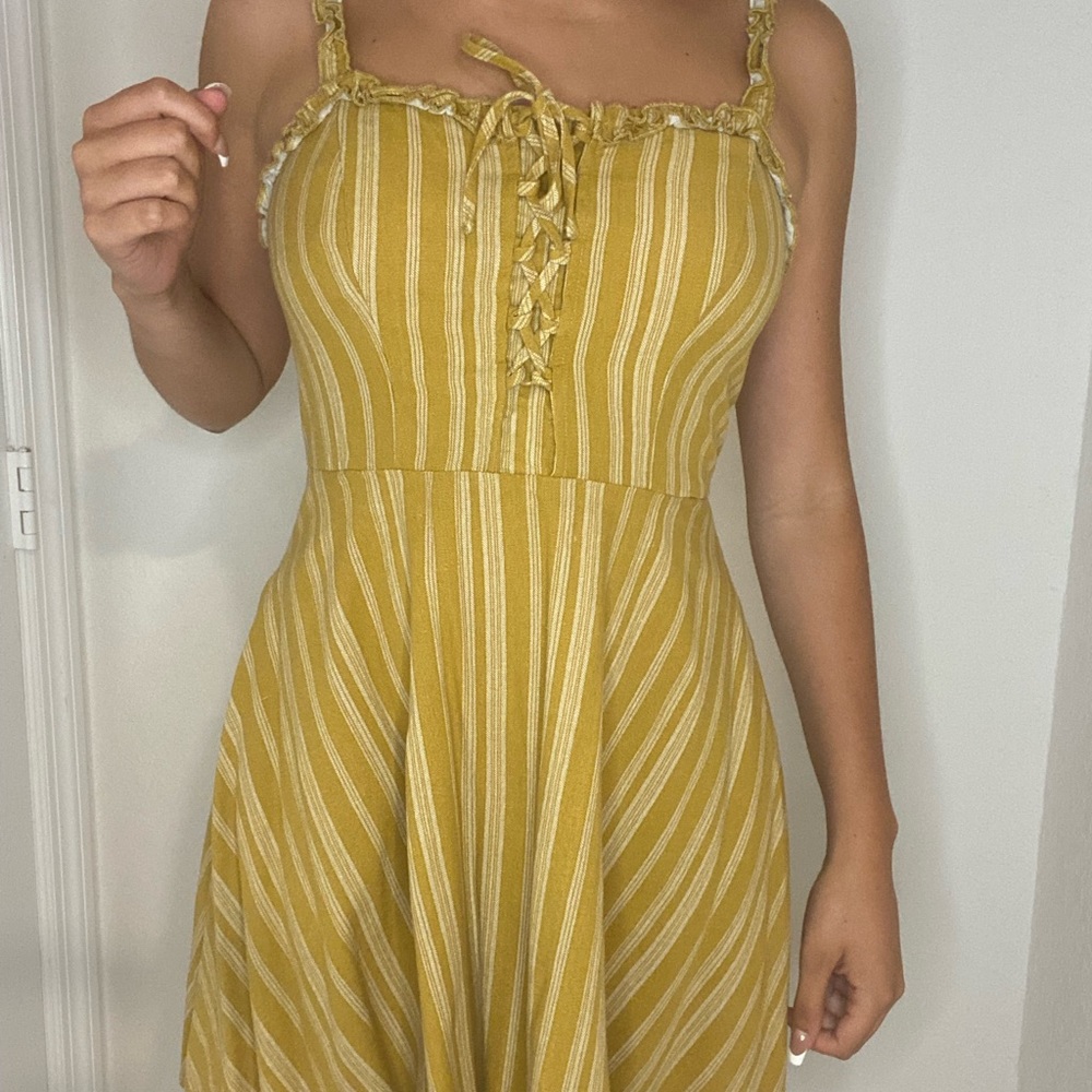 Yellow beach dress